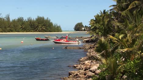 Botes-Pequeños-En-Rarotonga,-Islas-Cook