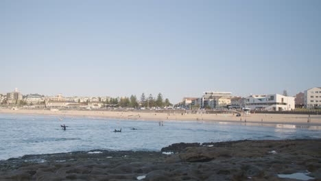 Australia-Surf-Spot-at-North-Bondi-Beach-in-Sydney,-New-South-Wales