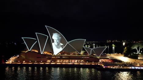 Sydney-Opera-House-projects-a-memorial-for-the-passing-of-Queen-Elizabeth-II,-Britain's-longest-reigning-monarch-who-died-aged-96