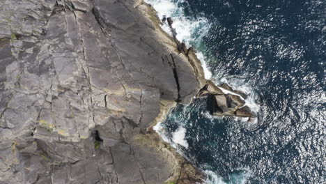 Dramatic-Coastal-Sea-Cliffs-on-the-Dingle-Peninsula,-Ireland---Aerial