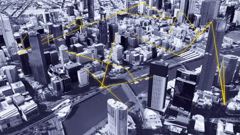 Ciudad-Conectada-Líneas-Fractales-Que-Conectan-Dispositivos-En-Melbourne-Cbd