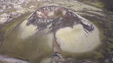 A-drone-footage-of-a-dead-volcano