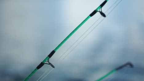 Close-up-of-fishing-rods-towards-their-tip