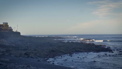 Waves-break-on-the-rocky-shoreline-of-Tenerife