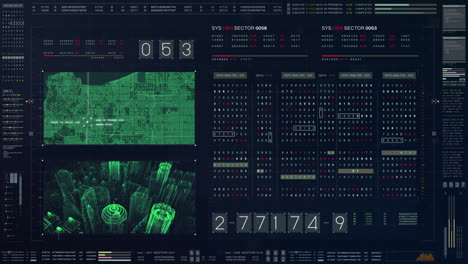 Futuristic-source-code-digital-data-telemetry-motion-graphic-display-screen-with-user-interface-display-for-digital-background-computer-desktop-display-screen