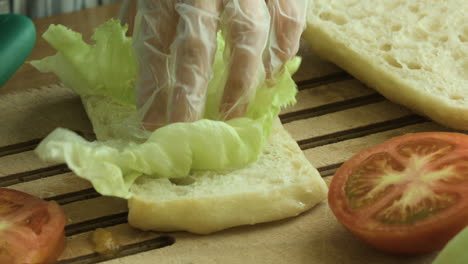 Preparing-A-Delicious-Sandwich,-Close-Up
