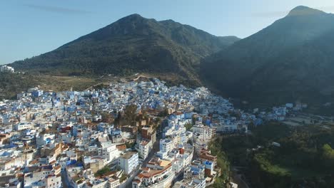 Luftaufnahme:-Blaue-Stadt-Chefchaouen-In-Marokko
