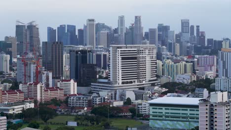Blick-Auf-Die-Skyline-Von-Singapur-Von-Whampoa-Aus-Gesehen
