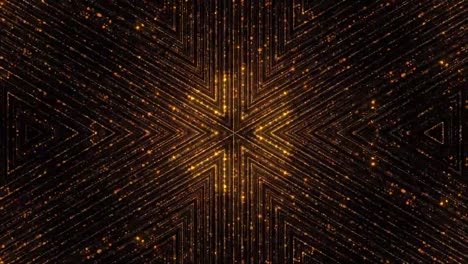 Vj-Fraktale-Kaleidoskopische-Leuchtende-Lichter-Und-Funkelnde-Partikel-Im-Hintergrund
