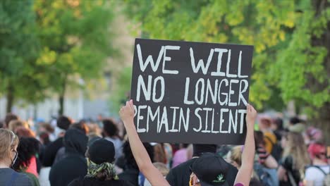 Placard-sign-held-aloft-at-Black-Lives-Matter-public-demonstration