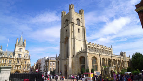 Cambridge-England,-circa-:-Great-St-Mary's-Church-the-church-of-Cambridge-University-in-the-town-center,-Cambridge,-UK