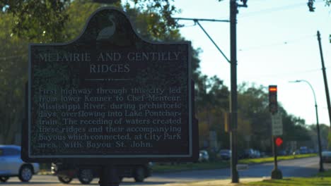 Sign-Marker-Metairie-Gentilly-Ridge-Bayou-Route