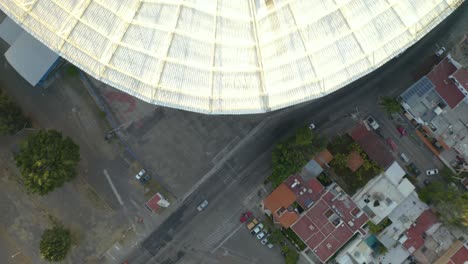 Top-Down-Aerial-View,-Jalisco-Stadium,-Guadalajara,-Mexico