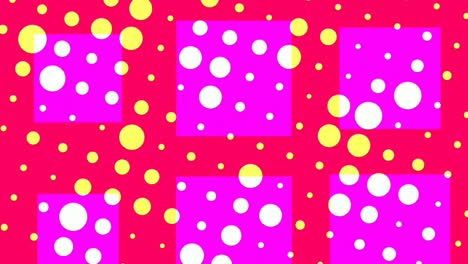 Blinkende-Kreise-Auf-Farbigem-Hintergrund,-Die-Sich-Um-Die-Gleiche-Achse-Drehen