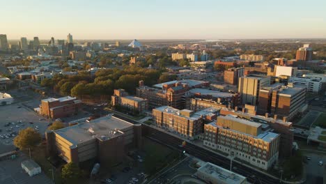 Aerial-Footage-of-University-of-Tennessee-Health-Science-Center-in-Memphis-Tennessee-4K