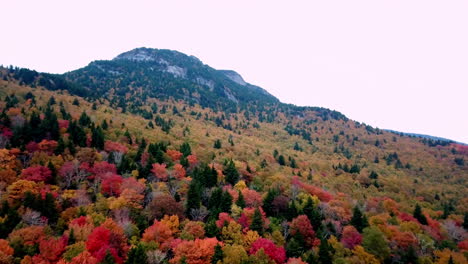 Fall-Leaves-at-Grandfather-Mountain-NC,-Grandfather-Mountain-North-Carolina-in-4k