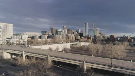 Denver-City-Skyline-from-a-drone-on-Jan17,-2021-during-Pandemic