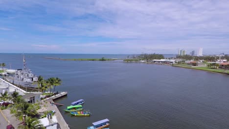 view-from-a-drone-of-the-union-of-the-Jamapa-river-with-the-sea