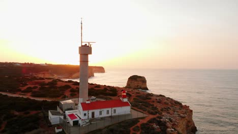 Lighthouse-drone-shot-aerial-rotation-shot