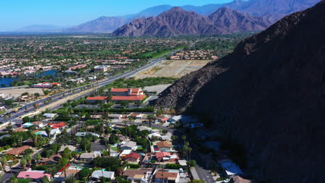 Rich-housing-society-blocks-of-Indio-Coachella-California-America-aerial
