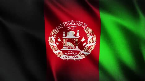 Flagge-Afghanistans-Weht-Im-Hintergrund