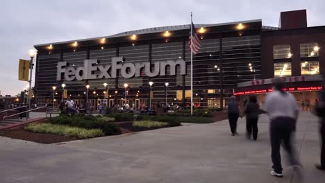 Fedex-Forum-Stadion-Für-Memphis-Grizzlies-Zeitraffer