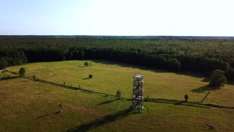 Drone-ascending-from-a-tower-to-the-air