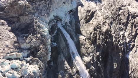 Cascada-De-Un-Glaciar-Sobre-Un-Acantilado-En-Los-Alpes-Suizos