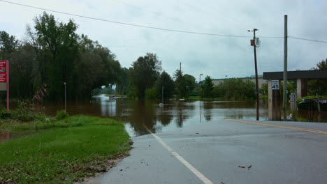 Flussüberschwemmung-Durch-Hurrikan-Florence-Im-Osten-Von-North-Carolina