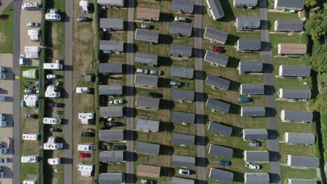 Top-down-aerial-of-a-caravan-holiday-home-park