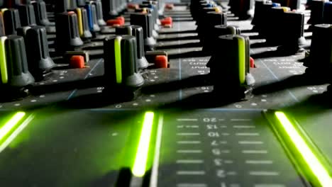Close-Up-Of-Music-Mixer-Equalizer-Console