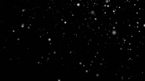 Falling-snowflakes-with-black-background