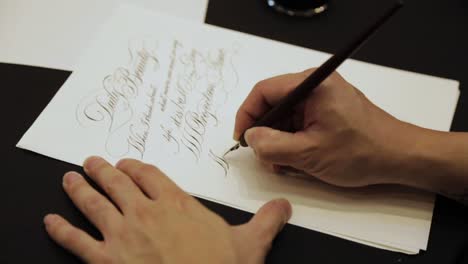 Hand-written-calligraphy