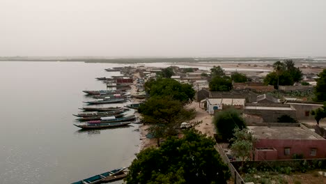 Senegal-Traditionelles-Fischerdorf