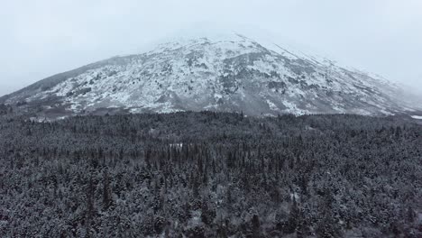 Drone-Pulls-away-from-Alaska-Mountain