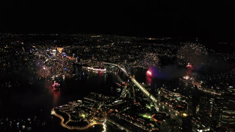Sydney-21:00-Fuegos-Artificiales-2018-2019-Desde-El-Dron