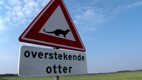road-sign-of-a-crossing-otter
