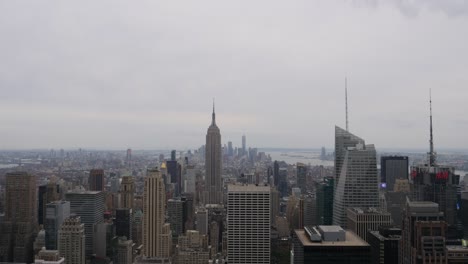 Time-lapse-Del-Paisaje-Urbano-De-Nueva-York-Desde-El-Edificio-Rockefeller