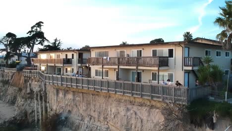 rising-aerial-view-of-the-cliff-town-with-house