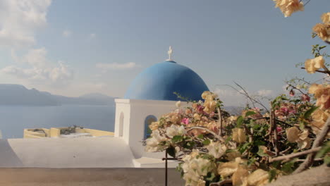 A-blue-dome-of-a-small-Greek-orthodox-chapel-on-a-Cycladic-island