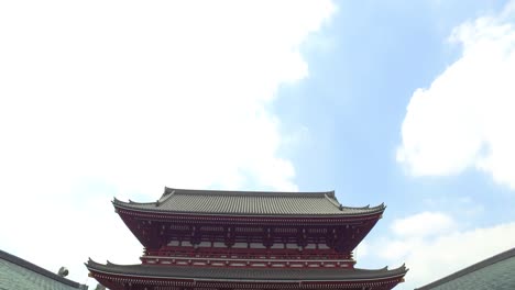 Tilt,-The-view-of-the-Sensoji-Temple-with-clouds