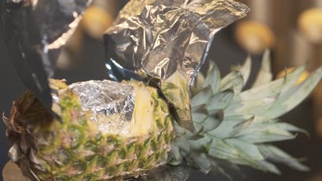 Hookah-bowl-covered-in-pineapple-sail-boat