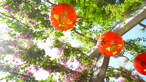 Chinese-new-year-Lantern-hanging-on-the-road