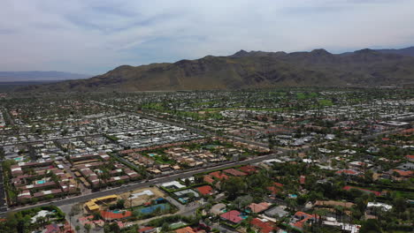 Aerial-of-Palm-Springs,-California