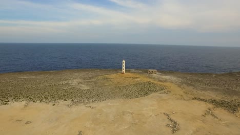 The-lighthouse-in-the-deserted-eastern-part-of-the-Caribbean-island-Bonaire