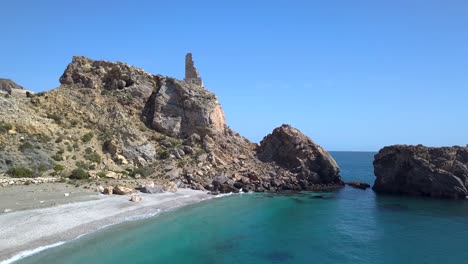 Old-tower-destroyed-in-top-of-a-cliff-in-the-south-of-Spain