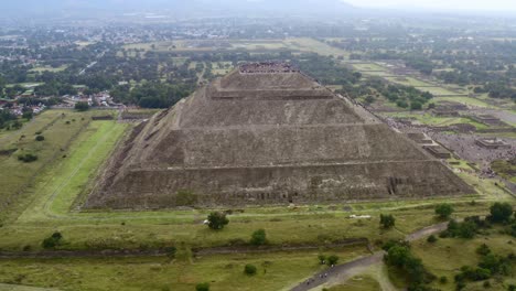 Antenne:-Teotihuacan,-Mexiko,-Pyramiden