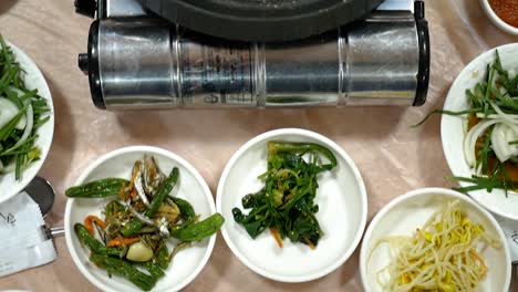 Korean-side-dishes-during-dinner-
