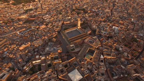 AERIAL:-Mosque-and-medina-in-Marrakech