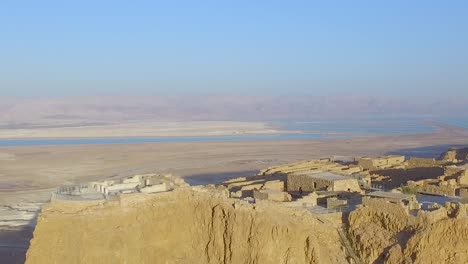 Flying-by-the-Masada-Mountain-on-the-way-to-the-Dead-Sea